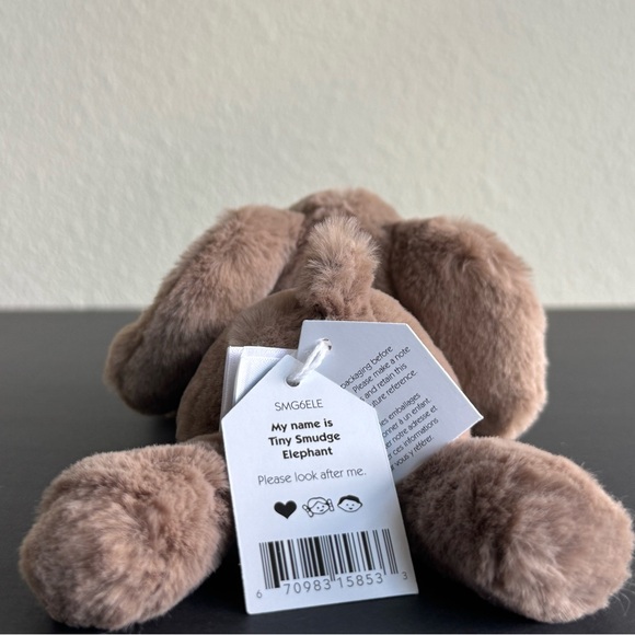 AUTHENTIC❗️New with Tags NWT Jellycat Tiny Smudge Elephant - MINI ELEPHANT! HTF! - Picture 7 of 12